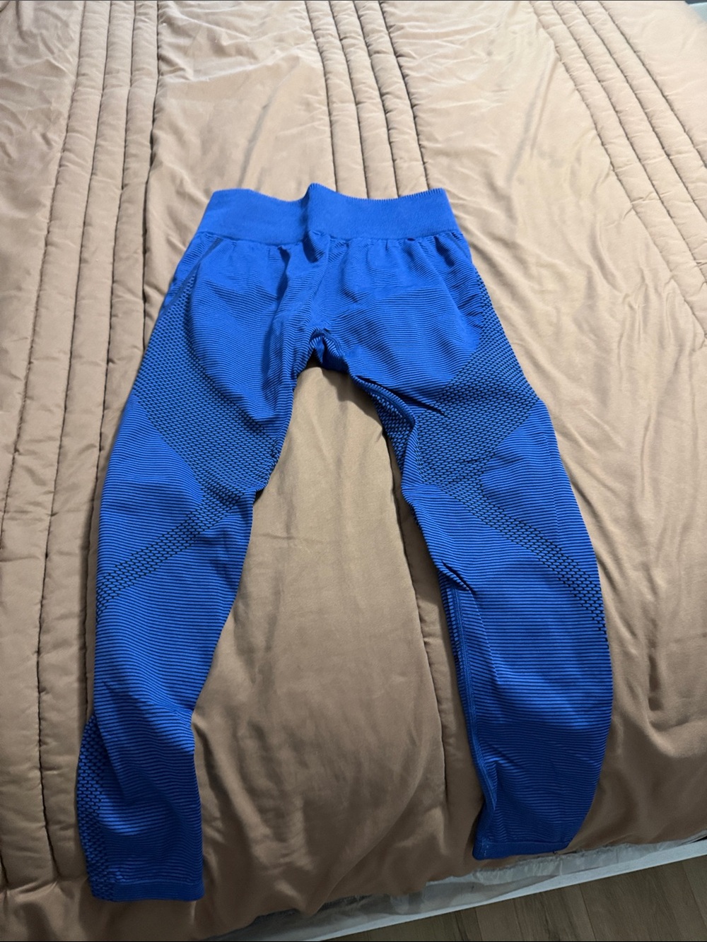 Gymshark Electric Blue Seamless Textured Leggings